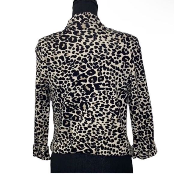 H&M Leopard Print Open Front Blazer (Size XS) - Picture 2 of 5